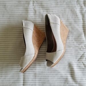 Toms brand wedge heels size 7.5